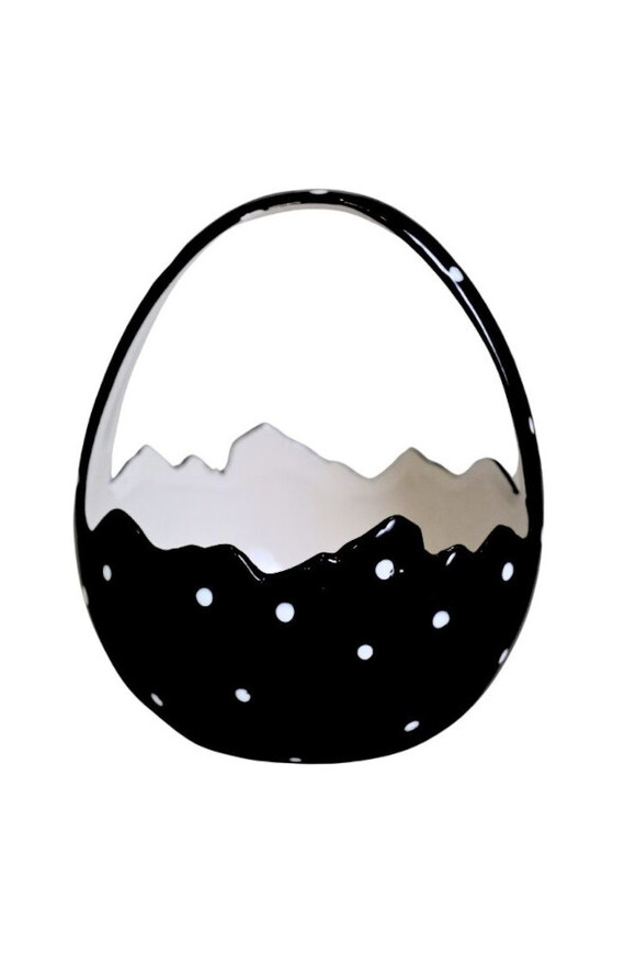 Balck Easter, ceramiczny koszyczek naczynie