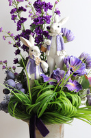 Violette, elegancka kompozycja wiosenna, wym.80x38x32cm