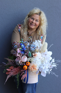 Vivaldi Theme Velvet 2, jesienny flowerbox, wym.53x62cm