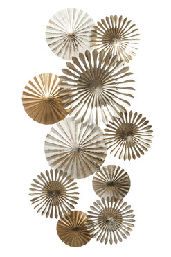 Mallais Gold, stylowa dekoracja ścienna, wym.93x52cm