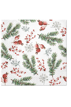 OD RĘKI Wigilia Domowa, świąteczne serwetki papierowe, 20szt