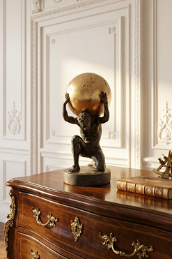 Atlas, figurka dekoracyjna, wym.28.5x15x14cm
