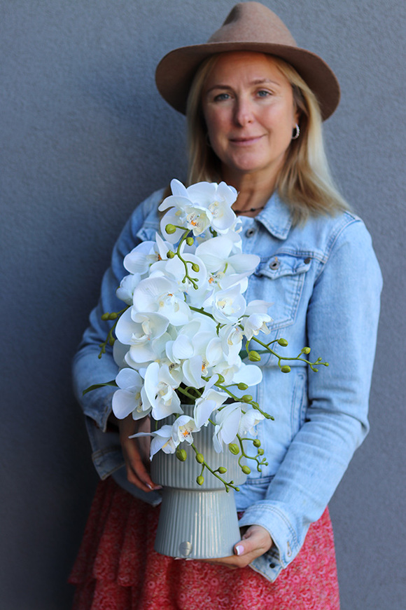 Kerre, wysokiej jakości sztuczny storczyk, wym.52cm 