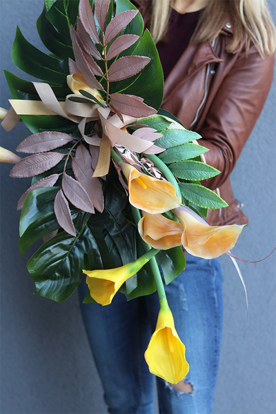 Kalle Gold, bukiet nagrobny kalie