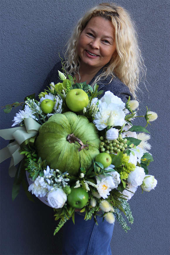 Dyniowy Green 2, jesienny flowerbox