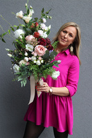 Hefra, bukiet nagrobny z różami