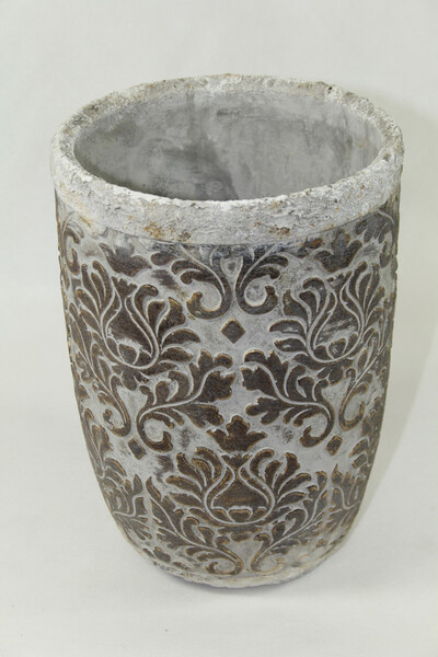 Arabesque H, cementowa doniczka / osłonka, wym. 22.5x16x16cm