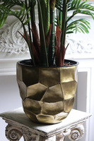 Palma Deluxe, wysokiej jakości sztuczna palma w metalowej donicy