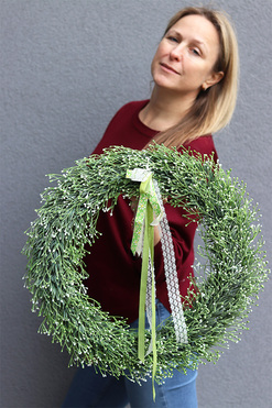 dekoracyjny wianek Wiosenna Pogoda, śr.54cm 