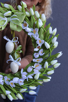 bardzo elegancki wianek na obręczy, Witaj Wiosno Subtelle