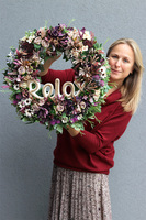 jesienny wianek na drzwi Relax Violet