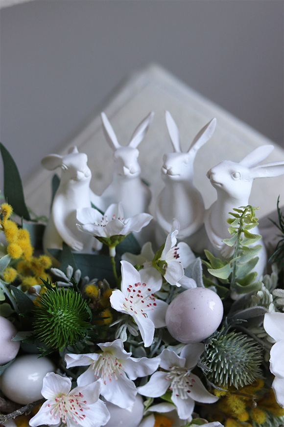 Mint Easter, wielkanocny wianek z zajączkami