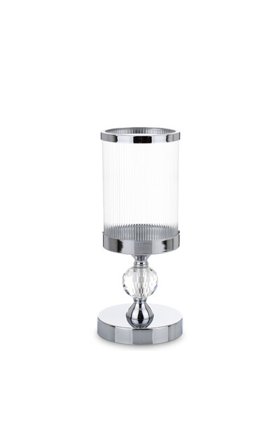 Silver&Glass, świecznik glamour A, wym.27.5x12x12cm