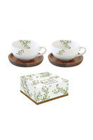 Natura, filiżanka z drewnianym spodkiem tendom.pl