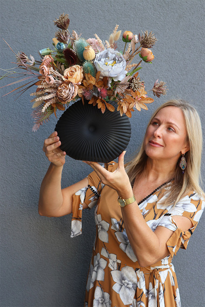 Heffa, jesienna kompozycja kwiatowa