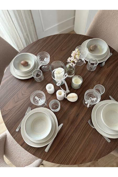 Bonita White, komplet obiadowy dla 6 osób, 18 elementów