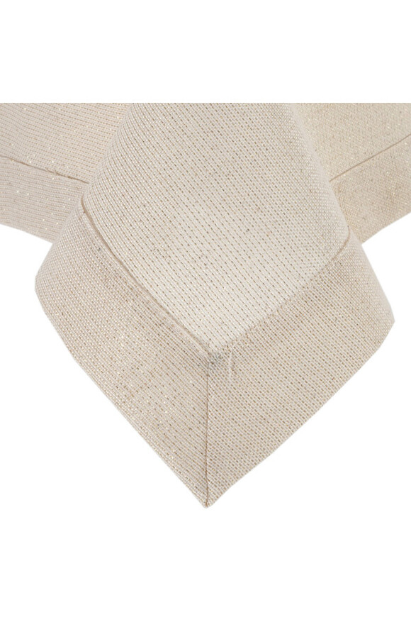 Alissa Flora, obrus ze złotą nicią, krem