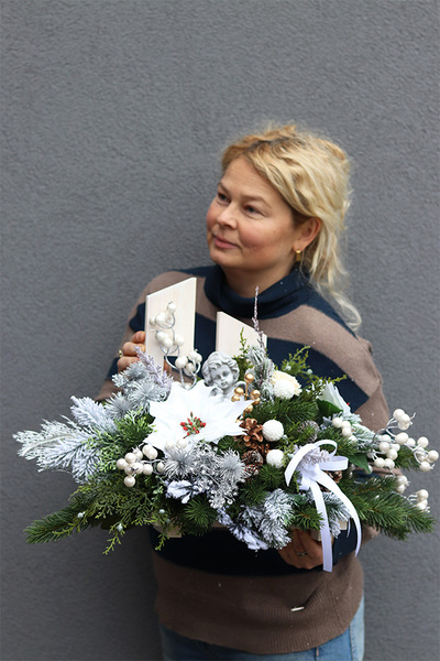 Zimowa Cisza 3, świąteczna kompozycja nagrobna