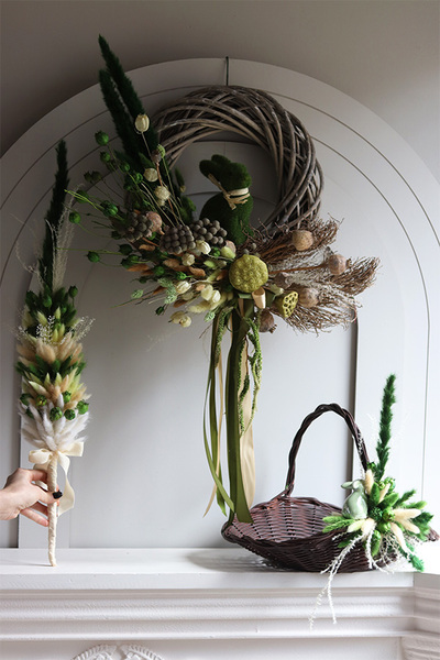 Folklore, dekorowany koszyczek wielkanocny