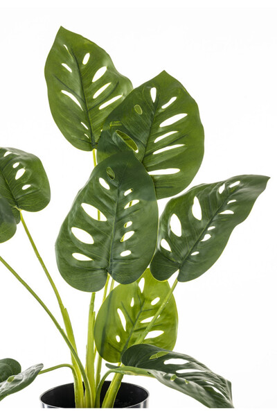 Monstera D, sztuczne drzewko w osłonce / donicy, wym.45x40x20cm