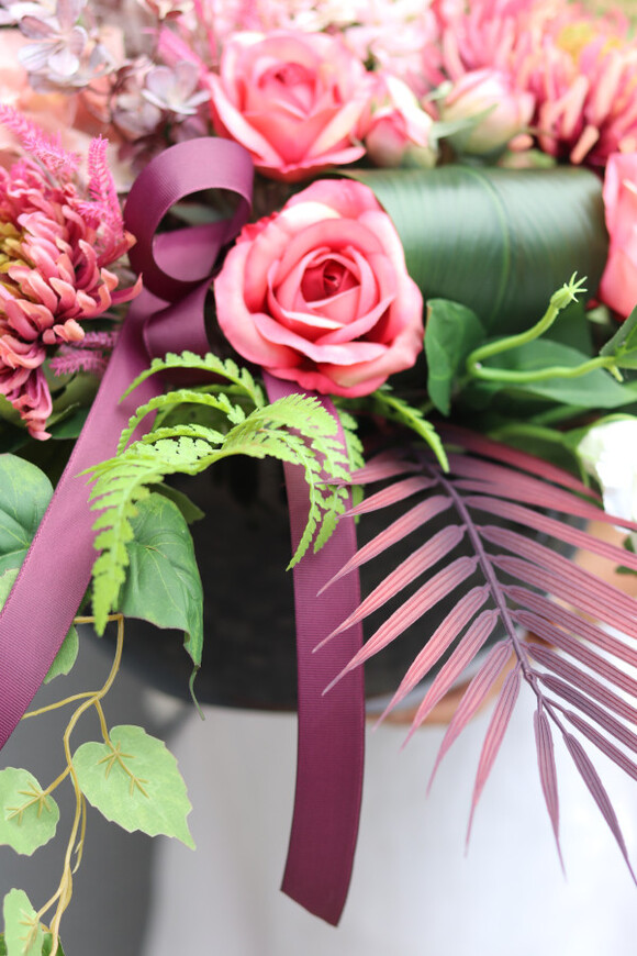 Astry Pink Modeno, komplet dekoracji nagrobnych