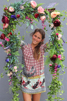 Koriana, girlanda roślinna na drzwi