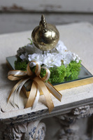 dekoracja wielkanocna, Złota Kurka, wym.15x15cm