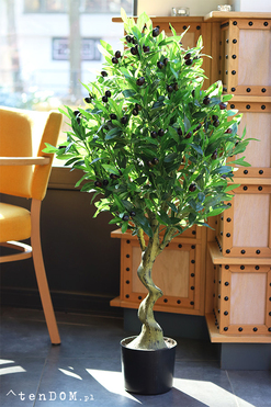 Drzewko Oliwne, sztuczna roślina w doniczce, wys.120cm