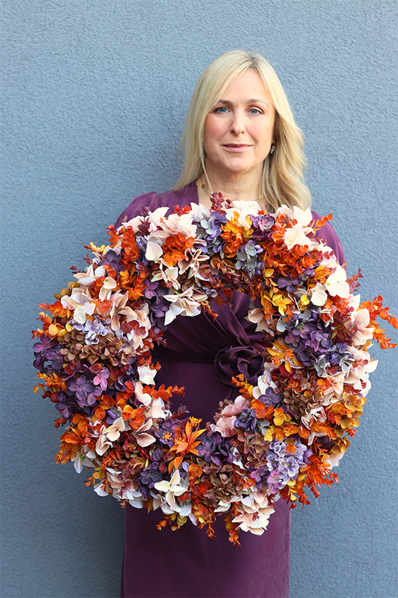 Grenita, duży jesienny wianek