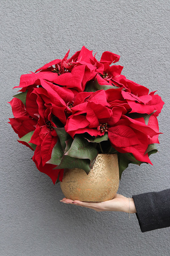 Gwiazda Betlejemska Clementine, wysokiej jakości sztuczna roślina
