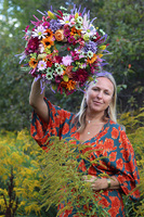 Merua, jesienny wianek z owocami