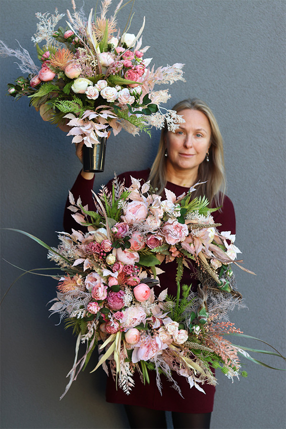 San Remo, bukiet nagrobny we wkładzie