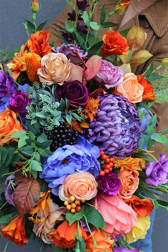 Heliora Bento, jesienna wiązanka nagrobna