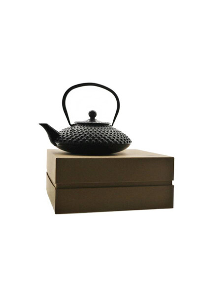 Awaji Glam, żeliwny imbryk do herbaty, czarny
