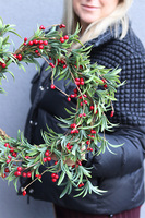 Idzie Zima, zimowy wianek zielony