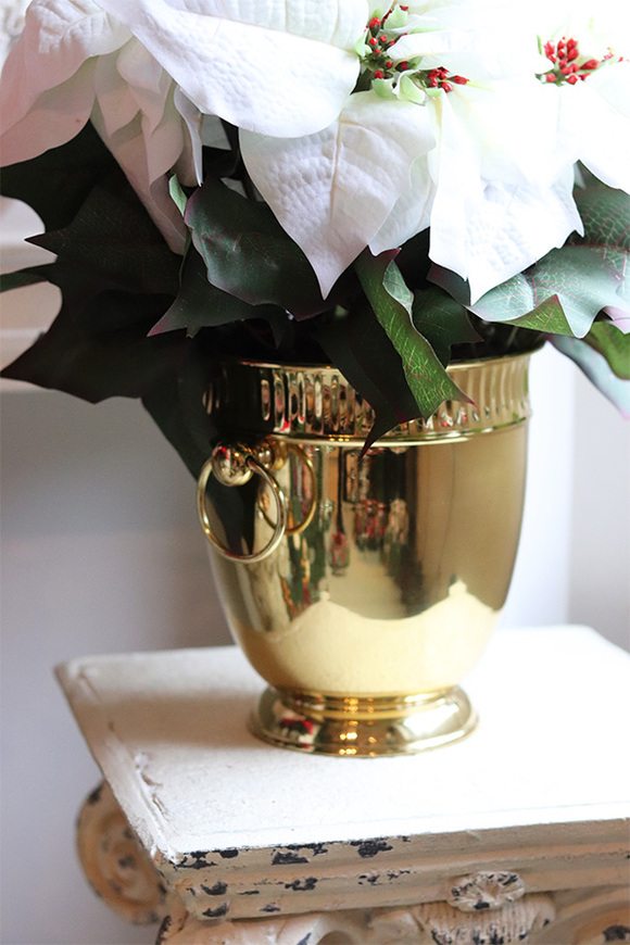 Gwiazda Betlejemska Cooler Gold, wysokiej jakości sztuczna roślina