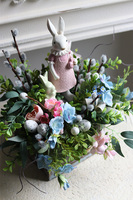 dekoracja wielkanocna w szufladzie, Zajączek Pink Girl