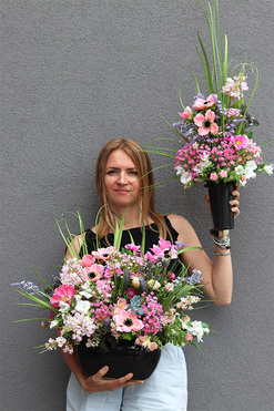 Flowerito, bukiet z polnych kwiatów, dł.90cm