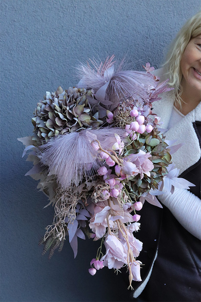  Jesień u Progu, jesienna kompozycja w naczyniu glamour