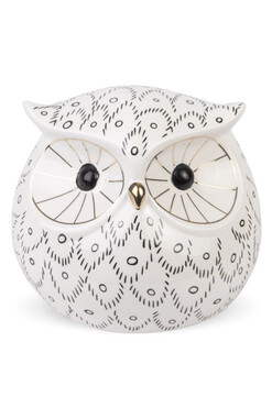 Mądra Sowa A, skarbonka ceramiczna, wym.11.5x12.5cm