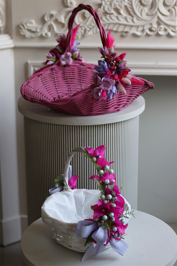 Sweet Pink Fuksja, koszyczek wielkanocny