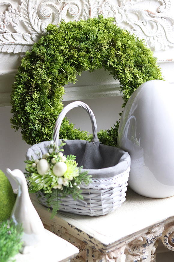 wysokiej jakości zielony wianek, Wielkanocna Zieleń