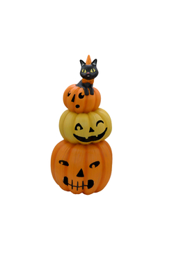 Halloween C, dekoracyjna figurka dynie z kotem, wym.44x43.5x91.5cm