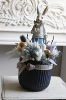 Paris, wielkanocny stroik z zającem