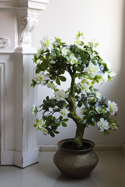 Azalia Bonsai Eduardo, sztuczna roślina w donicy