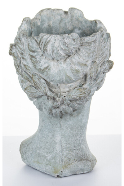 cementowa osłonka / donica, Kobieta B, wym.27x18x19cm 