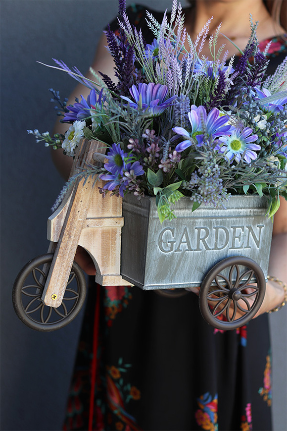 Bicycletta, rowerek kwiatowy / dekoracja, wym.35x45x23cm