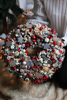 Świąteczna Pogoda, świąteczny wianek dekoracyjny