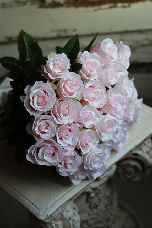 Ramonesca, bukiet 39 różowych róż, dł.46cm