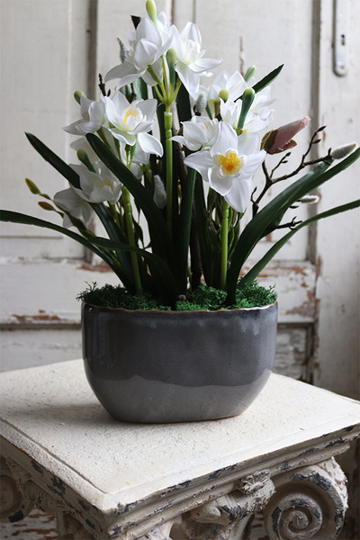 Narcyzy, kompozycja z wiosennych kwiatów, wys.40cm